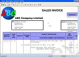 Invoice data taken straight from mainframe - with colour overlay. (COLD)